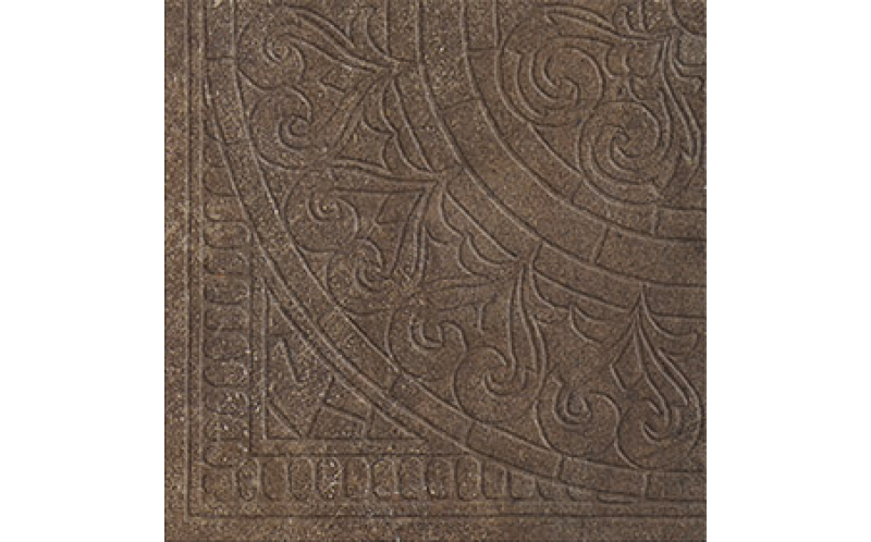 Apogeo Angolo Rosone Rilievo In Tinta Old Cotto 35*35