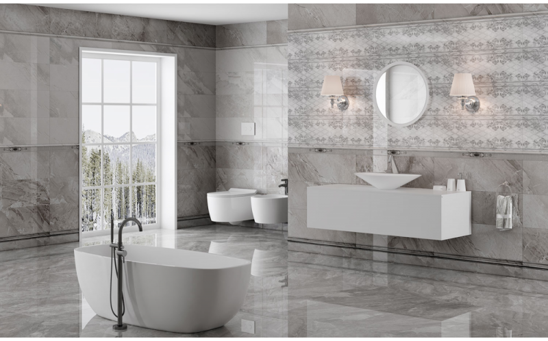 Настенная плитка Eclipse Grey 624 29.5x89.5