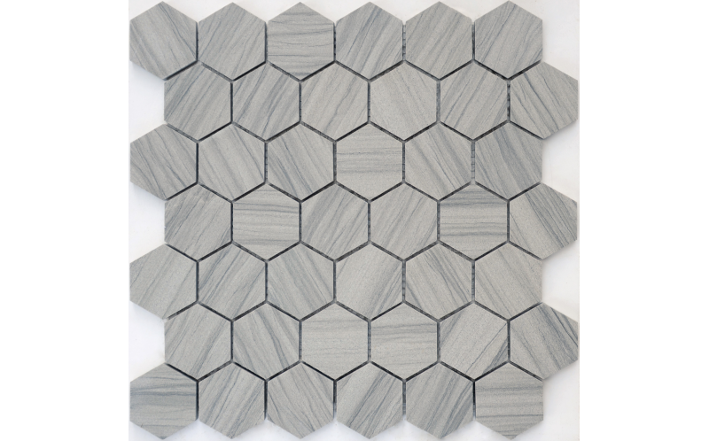 Мозаика Pietrine Hexagonal - Marmara Grey (Чип 23X40X7 Мм) 29,2X29,8