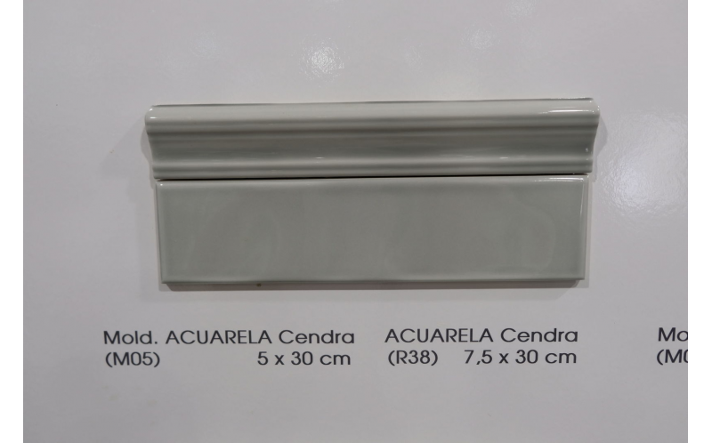 Бордюр Acuarela Mold Cendra 5x30