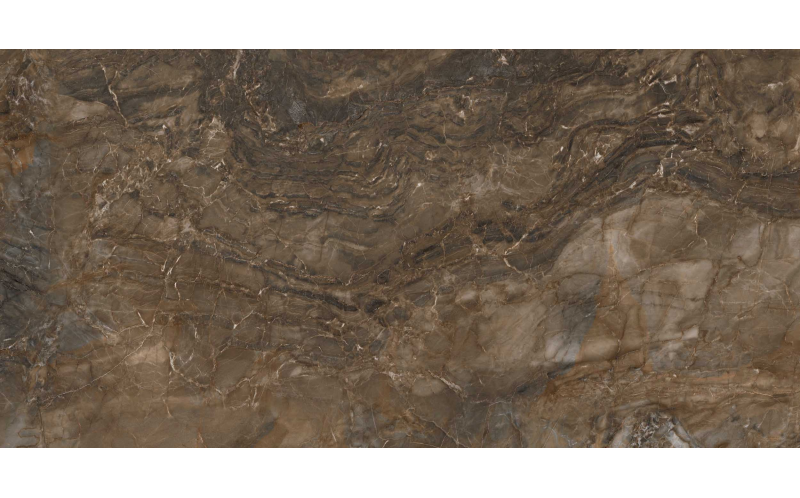 Керамогранит BR04 Bernini Dark Brown полированный 60x120x10
