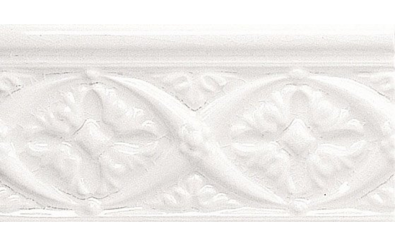 Бордюр Adex Relieve Bizantino C/C Blanco (ADMO4002) 7,5x15