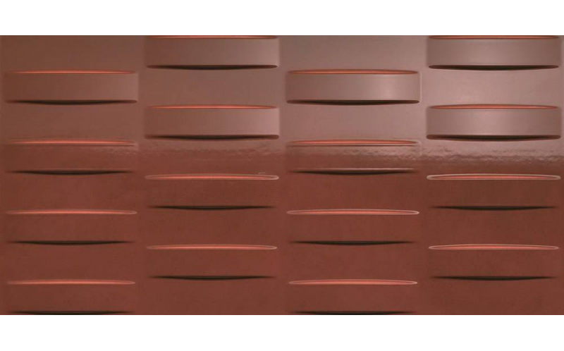Настенная плитка Dwell 3D Grid Rust (8DGR) 40x80