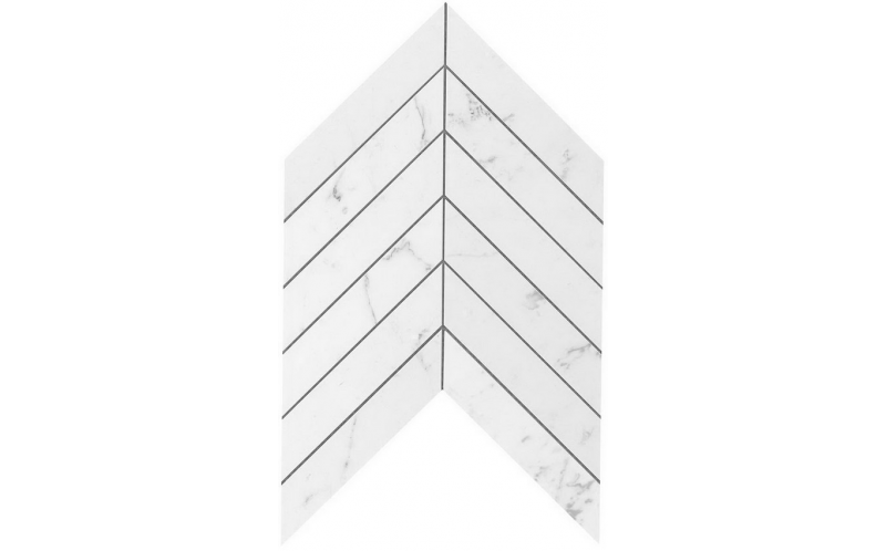 Мозаика Carrara Pure Chevron Wall (9SCA) 25x30,5