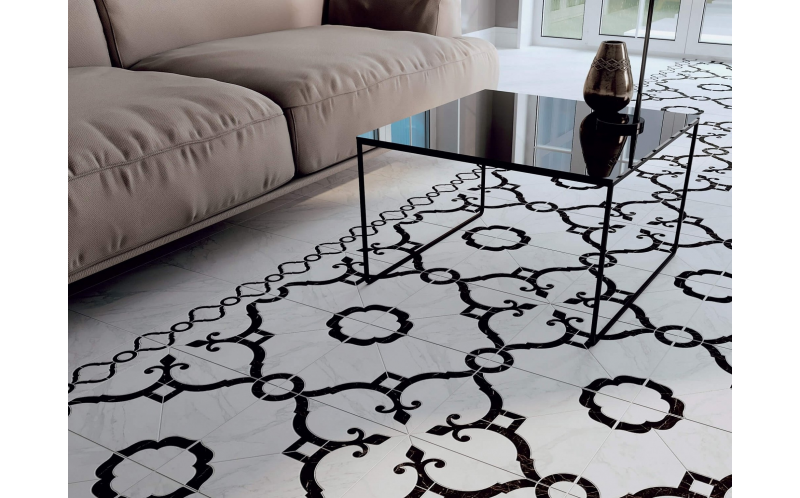 Настенная плитка Фрагонар 16073 Белый Грань 7,4x15