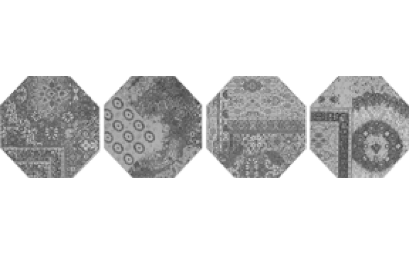 Riabita Ottagona Pattern Grey 24*24