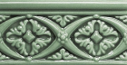 Бордюр Adex Relieve Bizantino C/C Verde Oscuro (ADMO4006) 7,5x15