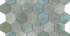 Мозаика Worn Hexagon Verdigris (L241715271) 30X30,5