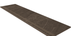 Ступень Gabbro Brown GB04 30x120 Непол. (с насечками)