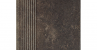 Ступень Scandiano Brown Stopnica Prosta 30X30
