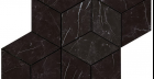Мозаика Nero Marquina Mosaico Esagono Lappato (AS2K) 30x35