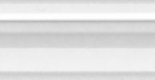 Бордюр Марсо BLC017R Белый Обрезной Багет 5x30