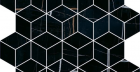 Декор Греппи T017\14026 Черный Мозаичный 37,5x45