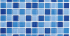Мозаика Blue Wave-1 (Чип 25X25X4 Мм) 30X30