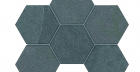 Мозаика Luna Anthracite LN03/TE03 Hexagon неполированный 25x28.5