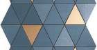 Мозаика Mek Blue Mosaico Diamond Gold Wall (9MDU) 30,5x30,5