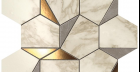 Мозаика Marvel Edge Gold Hex Gris-Calacatta (9EHG) 25,1x29
