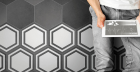 Настенная плитка Adex Pavimento Hexagono Deco Light Gray (ADPV9019) 20x23