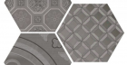 Декор Vodevil Dec. Grey 3 Pz/ 3 Шт/компл. 17,5X17,5