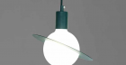 Saturno Lighting Светильник Подвесной С Плафоном В Виде Шара И Черным Проводом 1М (G220010706)