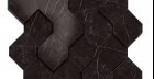Мозаика Nero Marquina Mosaico Esagono 3D (AS4B) 28,2x35,3