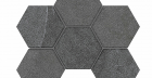 Мозаика Terra Anthracite LN03/TE03 Hexagon 25x28.5