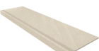 Ступень комплект Gabbro White GB01 33x120 неполированная+Подступенок 14.5x120