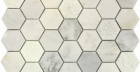 Мозаика из натурального камня Qs-Hex003-3F-48P/10 (чип 48X48X10 мм) 30,5x30,5