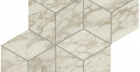 Мозаика Marvel Edge Royal Calacatta Mosaico Esagono Lappato (AEPM) 30x35