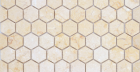 Мозаика Pietrine Hexagonal - Botticino (Чип 18X30X6 Мм) 28,5X30,5