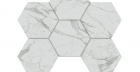 Мозаика Montis White MN01 Hexagon полированный 25x28.5