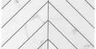 Мозаика Carrara Pure Chevron Wall (9SCA) 25x30,5