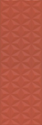 Настенная плитка Диагональ 12120R Красный Структура Обрезной 25x75