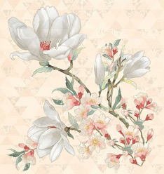 Декор Primavera Magnolia Crema 70,9X75,3