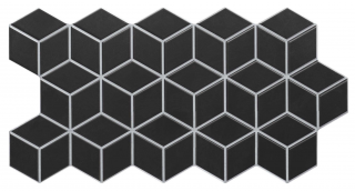 Керамогранит Rhombus Black 51x26.5