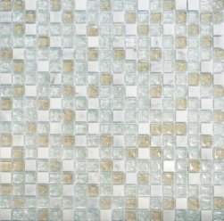 Стеклянная мозаика с камнем Qsg-012-15/8 (чип 15X15X8 мм) 30,5x30,5