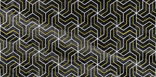 Декор Crystal Fractal Черный 30X60