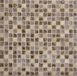 Стеклянная мозаика с камнем Qsg-013-15/8 (чип 15X15X8 мм) 30,5x30,5