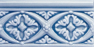 Бордюр Adex Relieve Bizantino C/C Azul Oscuro (ADMO4001) 7,5x15