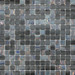 черно-голубой микс