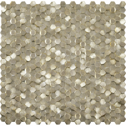 Мозаика Gravity Aluminium 3D Hexagon Gold (L244008731) 30,1X30,7