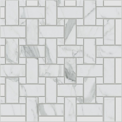 Мозаика Montis White MN01 Intreccio неполированный/полированный 33x33