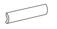 Декор Equipe Village Карандаш Pencil Bullnose White 6,5X20