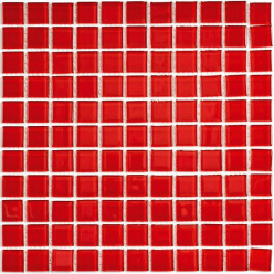 Мозаика Red Glass (Чип 25X25X4 Мм) 30X30