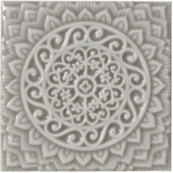 Декор Adex Relieve Mandala Universe Graystone (ADST4080) 14,8x14,8