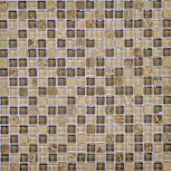 Стеклянная мозаика с камнем Qsg-060-15/8 (чип 15X15X8 мм) 30,5x30,5