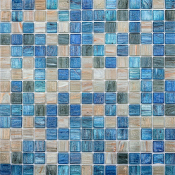 бело синий микс