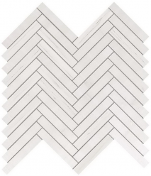 Мозаика Bianco Dolomite Herringbone Wall (9SHD) 30x30,5