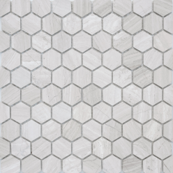 Мозаика Pietrine Hexagonal - Travertino Silver (Чип 18X30X6 Мм) 28,5X30,5