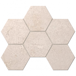 Мозаика Marmulla Dark Beige Hexagon MA03 неполированная/полированая 25x28,5